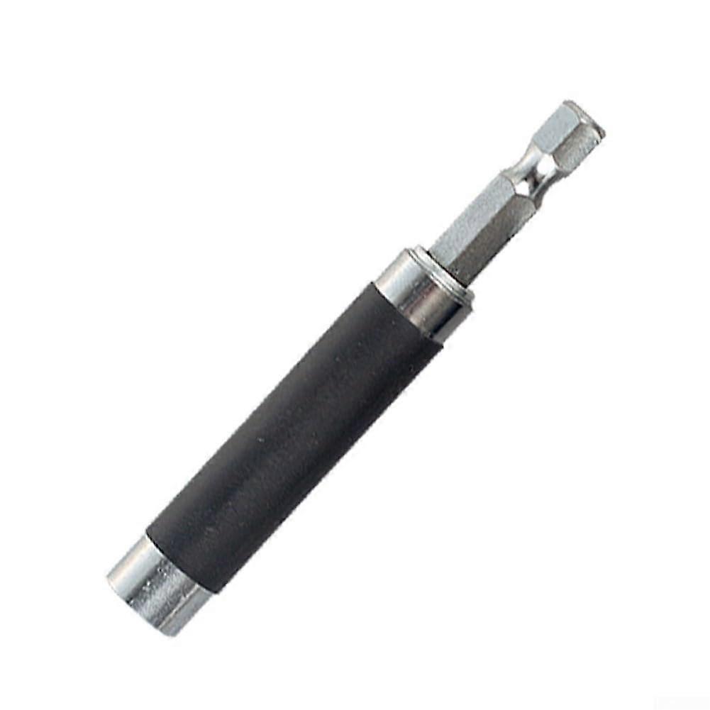 Professional Magnetic Drill Extension Set, 80mm Carbon Steel Bit Holder with Locking Mechanism for Impact Wrenches
