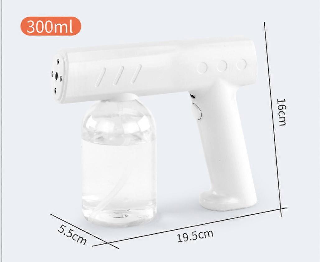 Handheld Nano Atomizer USB Rechargeable Large Capacity 300/500ml Blue Ray Atomizer Disinfectant Mist Sprayer Wireless Fogger for Home Office School
