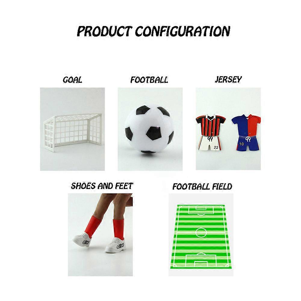 Mini Soccer Game Finger Toy Football Match Funny Table Game Set with Two Goals