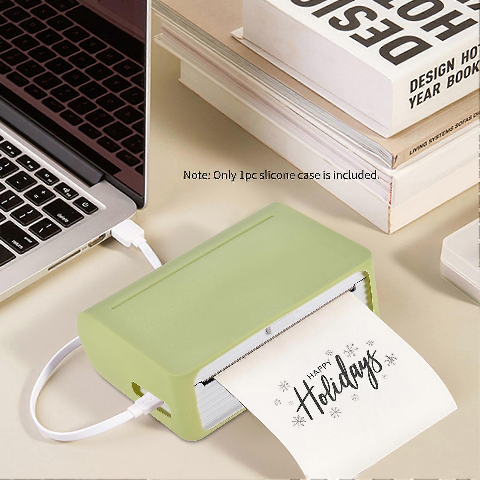 Soft Silicone Case for PAPERANG C1 112mm Pocket Printer Protective Cover Case Storage Sleeve Waterproof Anti-Dust Anti-Scratch for C1 Thermal Printer