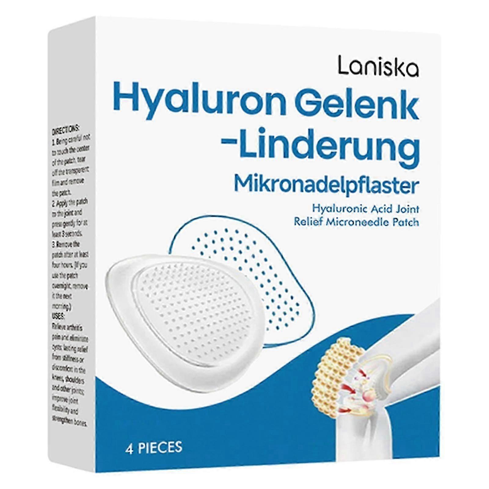 Hyaluron Joint Relief Microneedles Patch Convenient Easy to Use Microneedles Patch for Elderly Active Adults