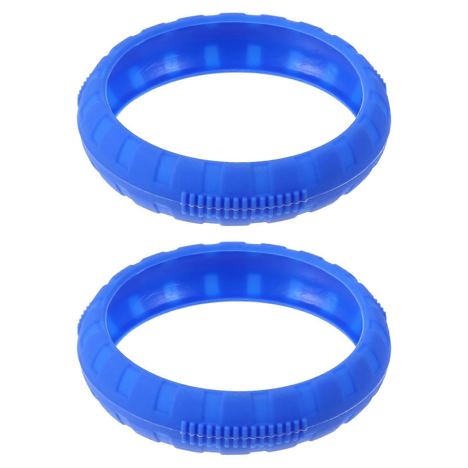 2PCS Practical Dumbbell Cover Silicone Dumbbell Protective Cover(Assorted Color)