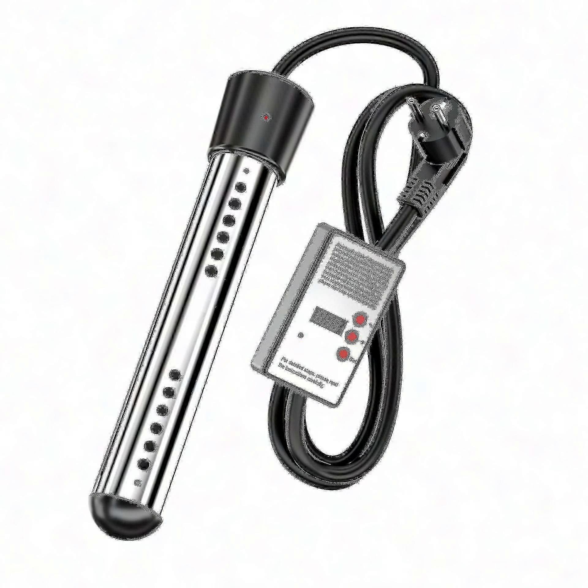 3000W Electric Pool Immersion Water Heater with Intelligent Timer, 1500-3000W Adjustable Power for Rapid Heating
