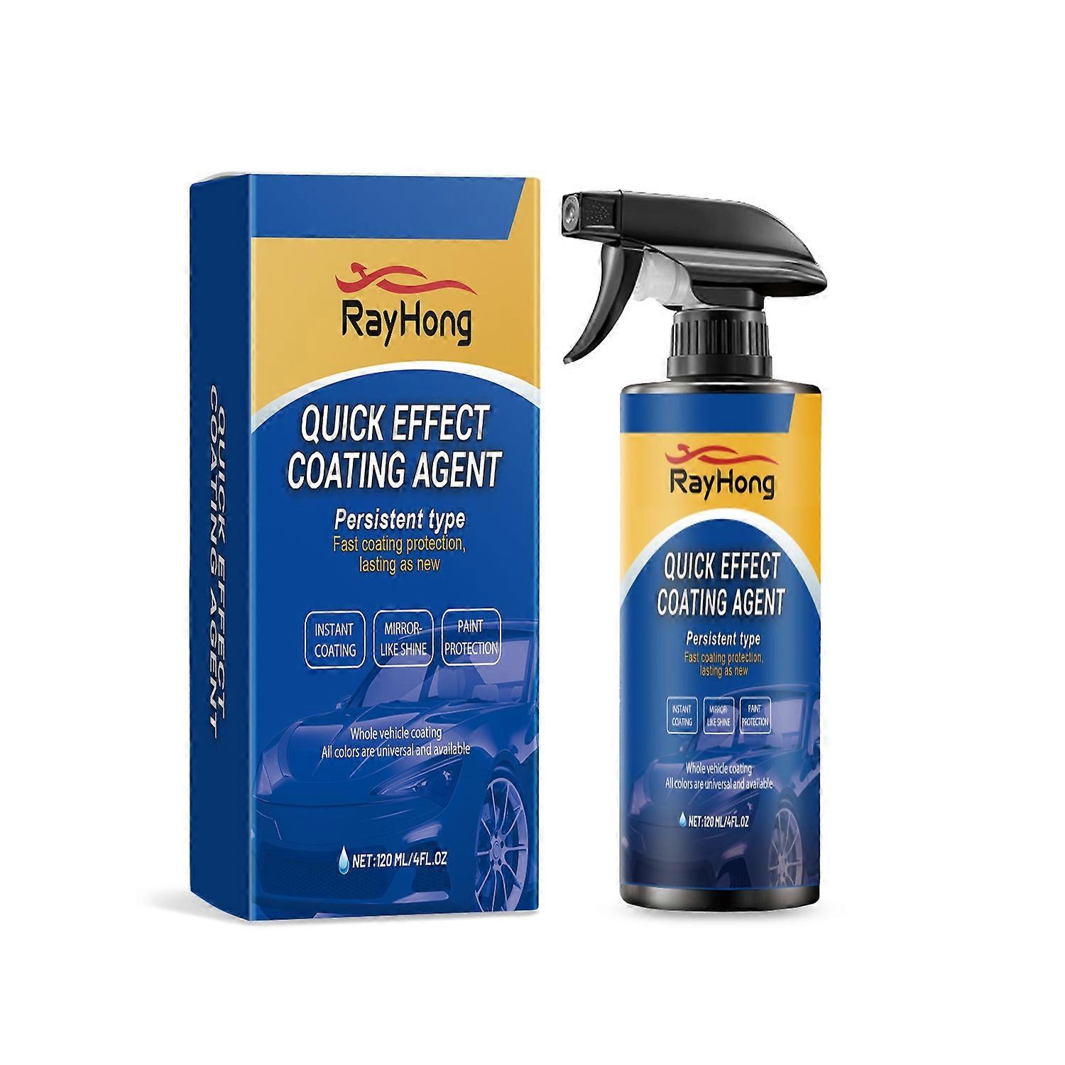 1-6x RAYHONG Quick Effect Coating Agent 120ml Car Quick-Acting Coating Agent Spray Scratch Wax Polis