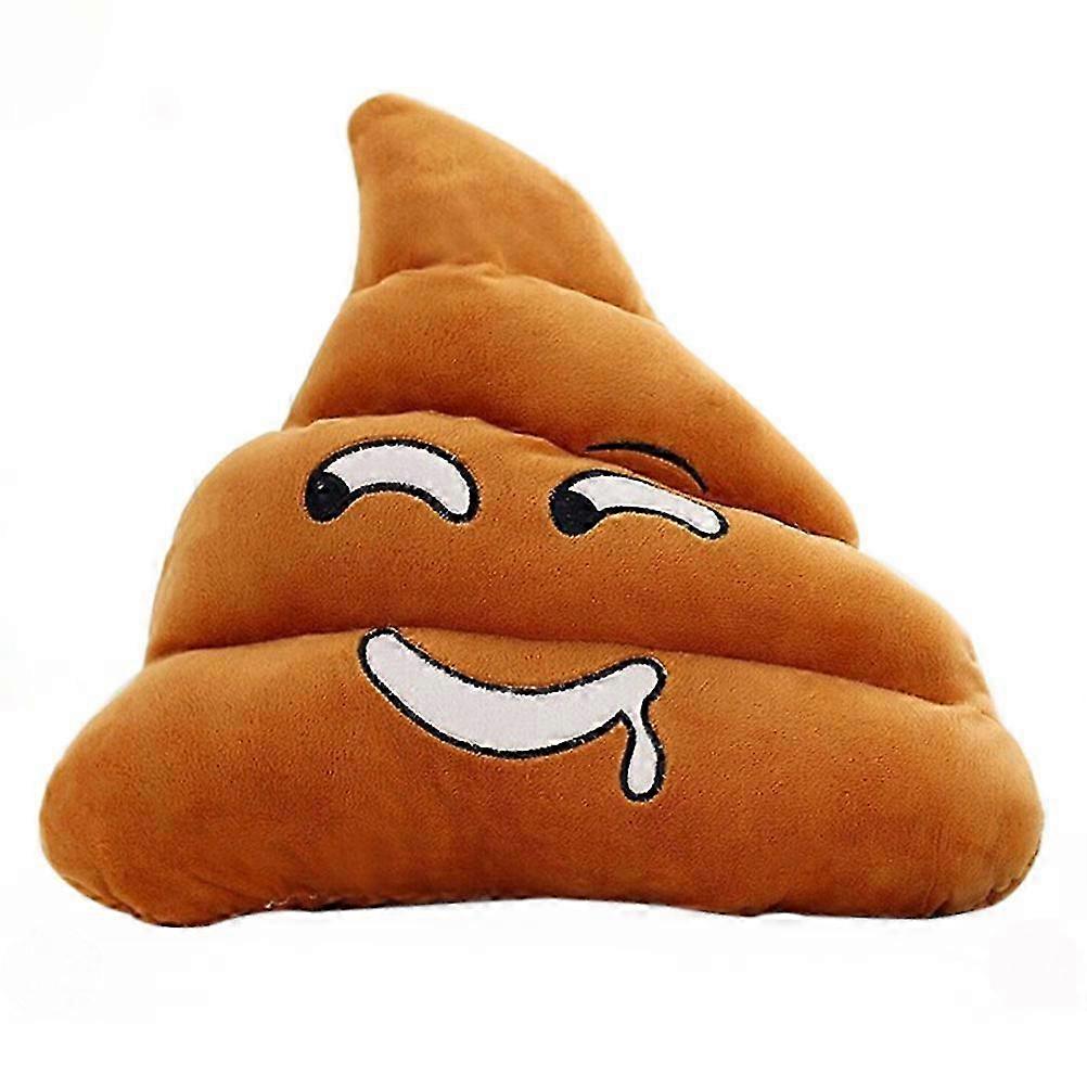 Poo with Emotion Style Plush Throw Pillow Bolster Cushion (Drooling)