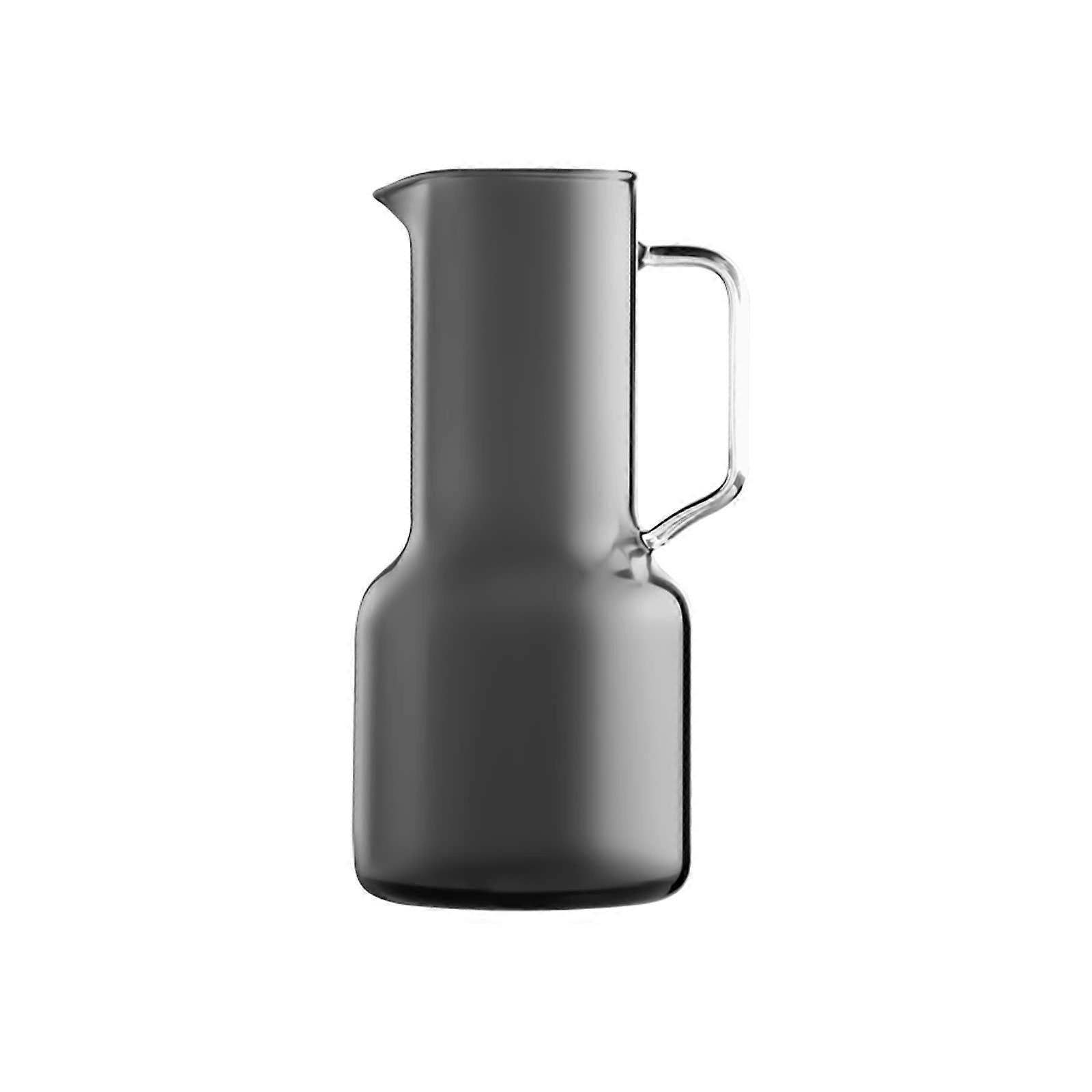 Iced Tea Pitcher Glass With AntiScalding Handle, Heat Resistant, Large Capacity Water Carafe For Home And Office Gris