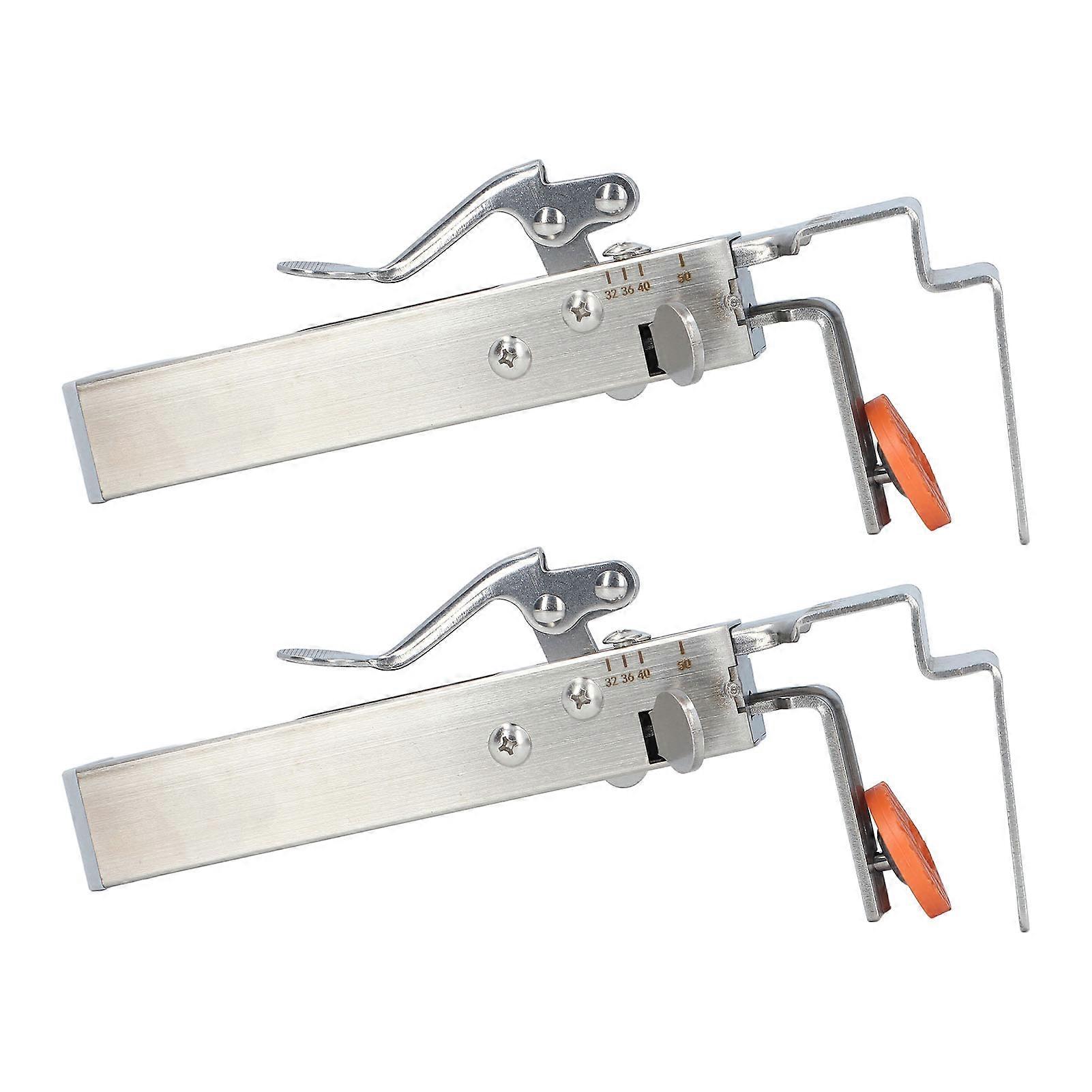 Stainless Steel Adjustable Drawer Clip 21-50mm Width 2Pcs Set