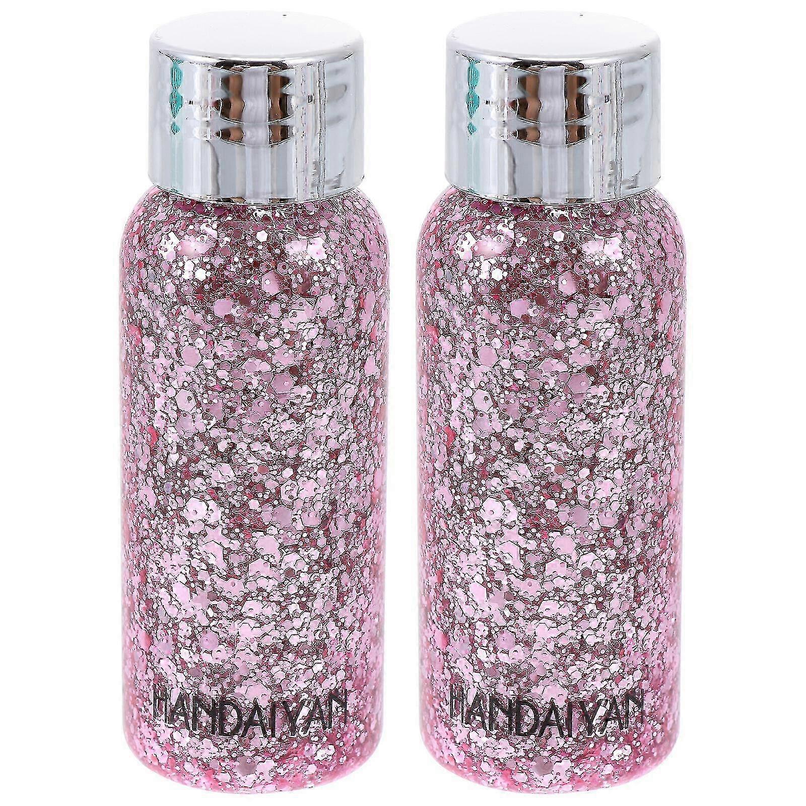 2Pcs Portable Glitter Body Lotion Decorative Glitter Eye Shadow for...