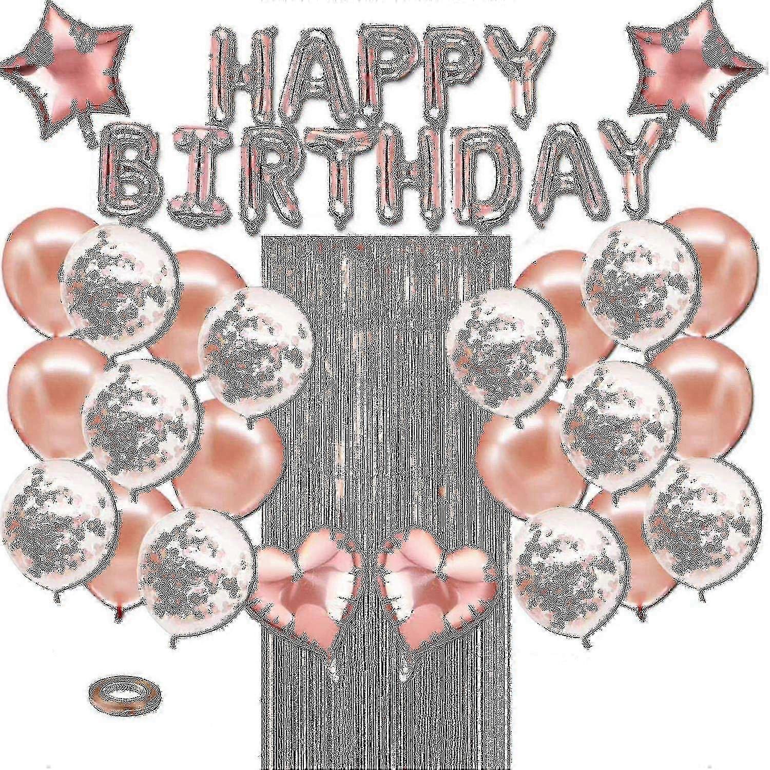 Birthday Party Decoration, Happy Birthday Banner Fringe Curtain