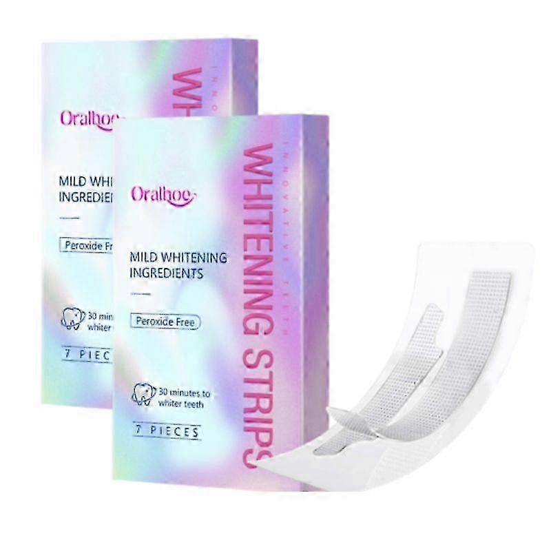 1-3 箱エナメル質に安全な歯のホワイトニング ストリップ - 過酸化物フリーの歯の治療、明るい笑顔のための緑と白のストリップ