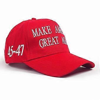 MAGA 2024 Rote Baseballkappe - Patriotischer verstellbarer Hut für Männer und Frauen Fans