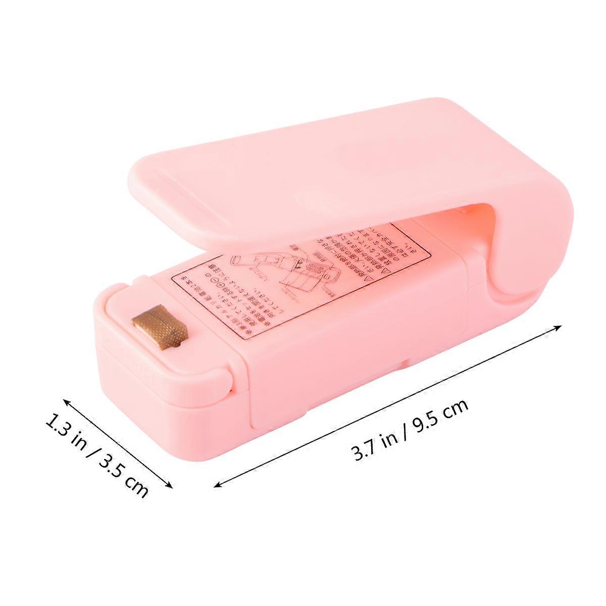 Mini Handheld Heat Sealer For Food Preservation Pink Portable Design 1Pcs Device