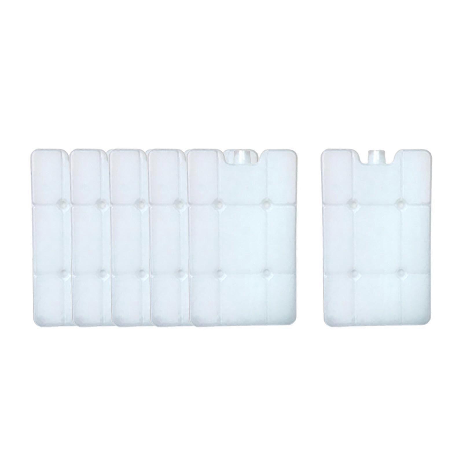6 Ice Packs for Coolers - Reusable Freezer Blocks for Outdoor Activities, Lightweight, Durable, Perfect for Camping and Picnics