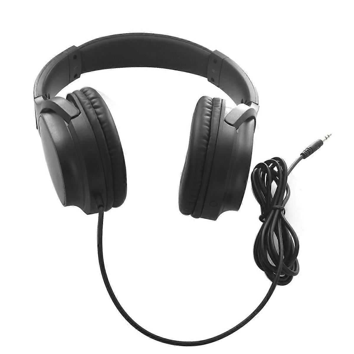 Guitar Headphone Guitar Amplifier Audio Mixer over Ear Headset Retractable Foldable Wired Stereo He