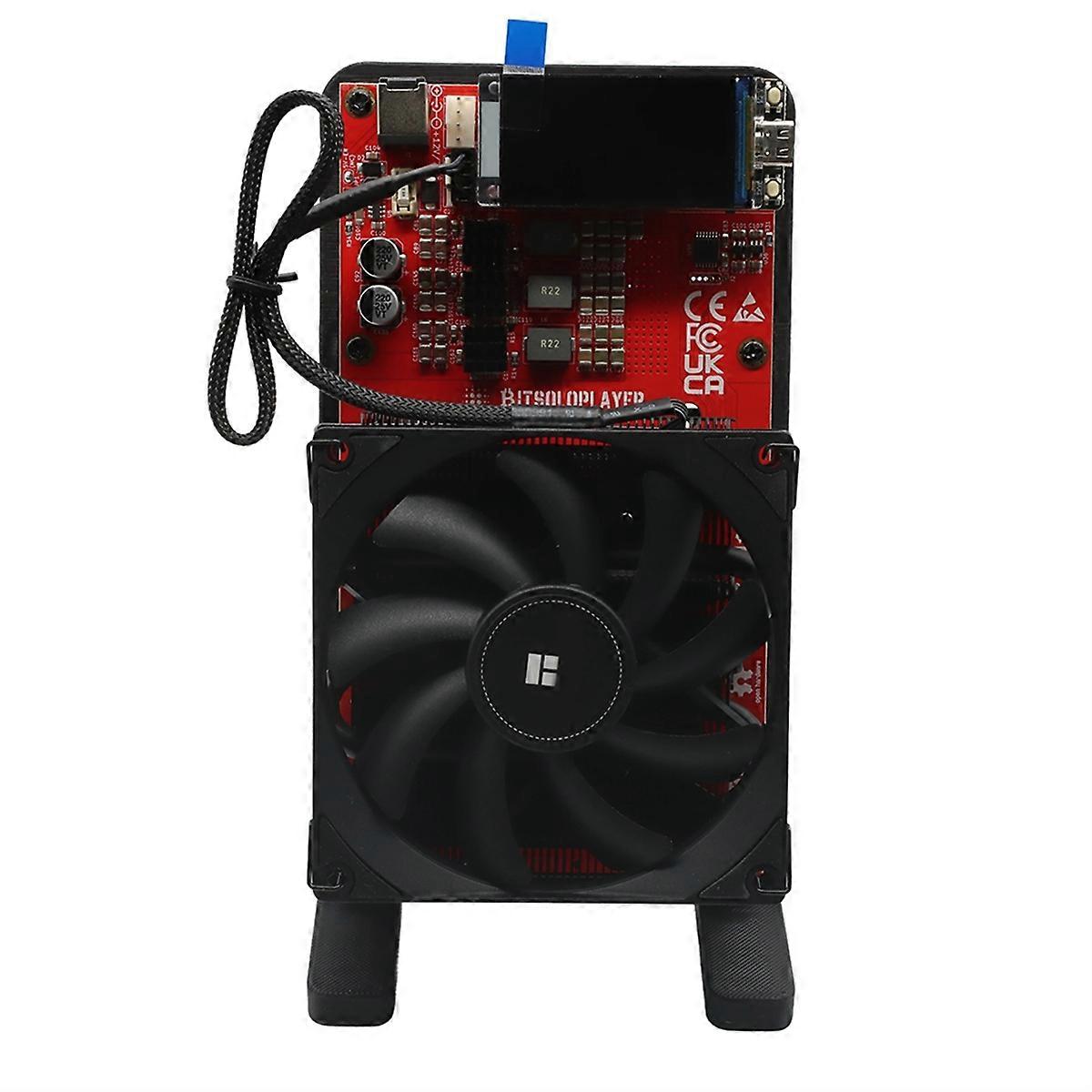 NerdQaxe++ 4.8T-5TH/S 80W 4XBM1370 ASIC Chip BTC Solo Miner Open Source NerdQaxe BTC Crypto Miner Silent Miner EU Plug