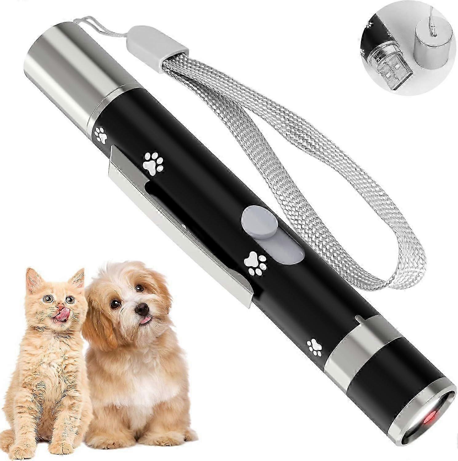 2025 Newest Cat Toys, USB Rechargeable Interactive Cat and Mouse Toy, 3 Light