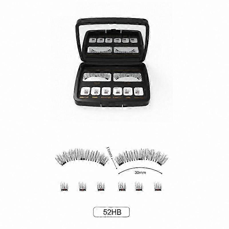 3D Mink Magnetic Eyelashes with Segmented Design for Natural Makeup Look
