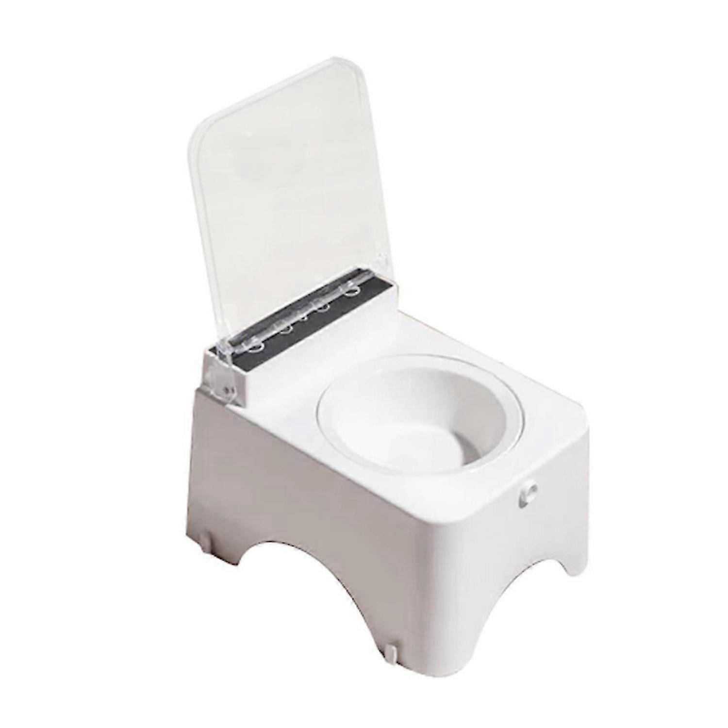 Smart Cat Bowl with Infrared Sensor Lid - Anti-Mouse Pet Feeder