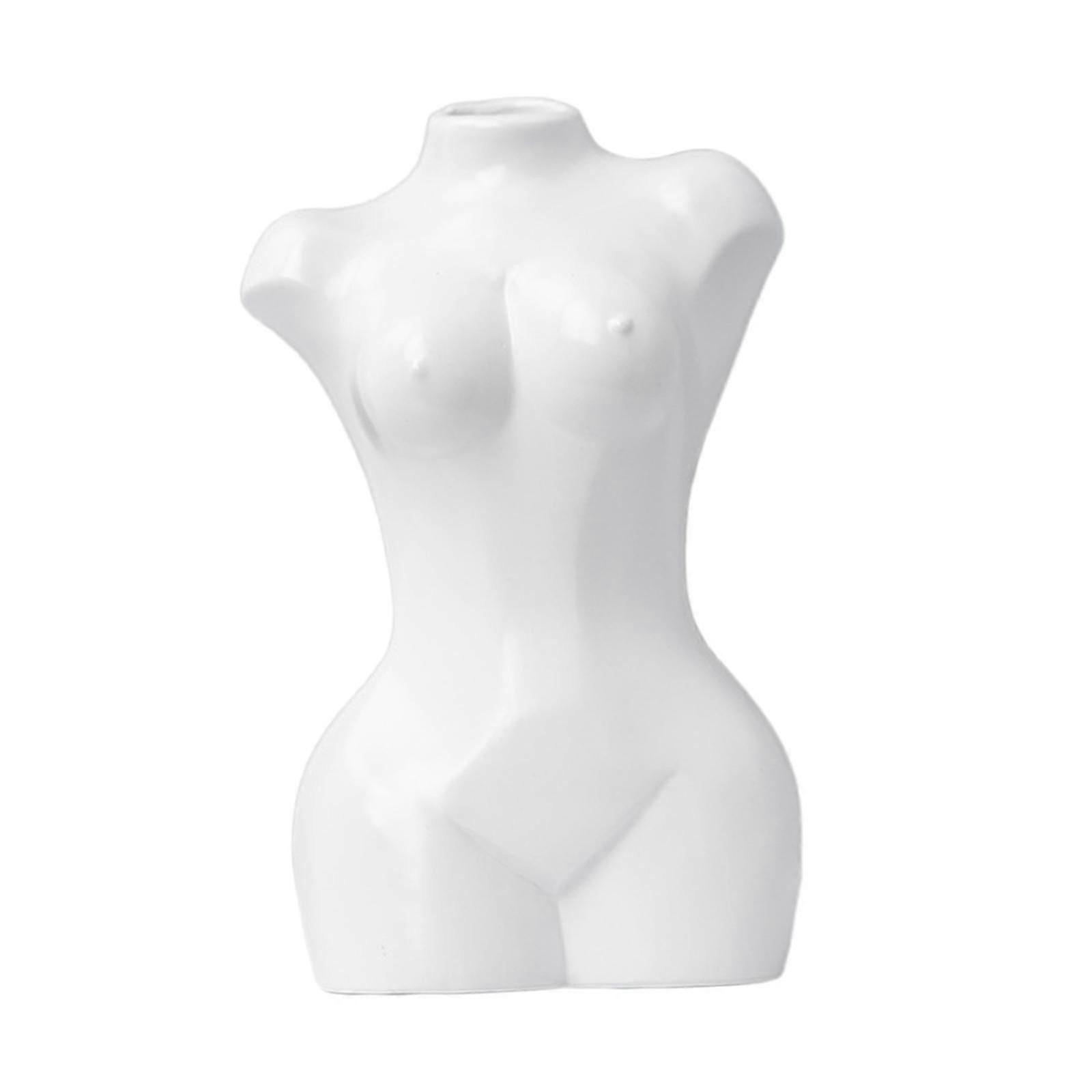 Unique Bum Vase Chic Creative Flower Vase Nordic Home Office Decoration matt white high