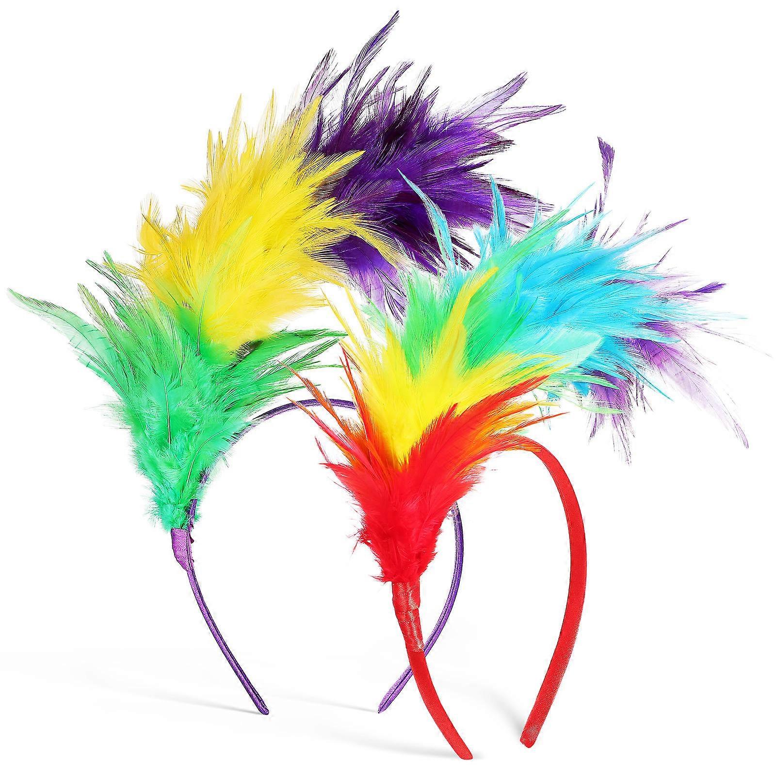 Party Headbands Plume Fascinators for Stage Performance 8Pcs