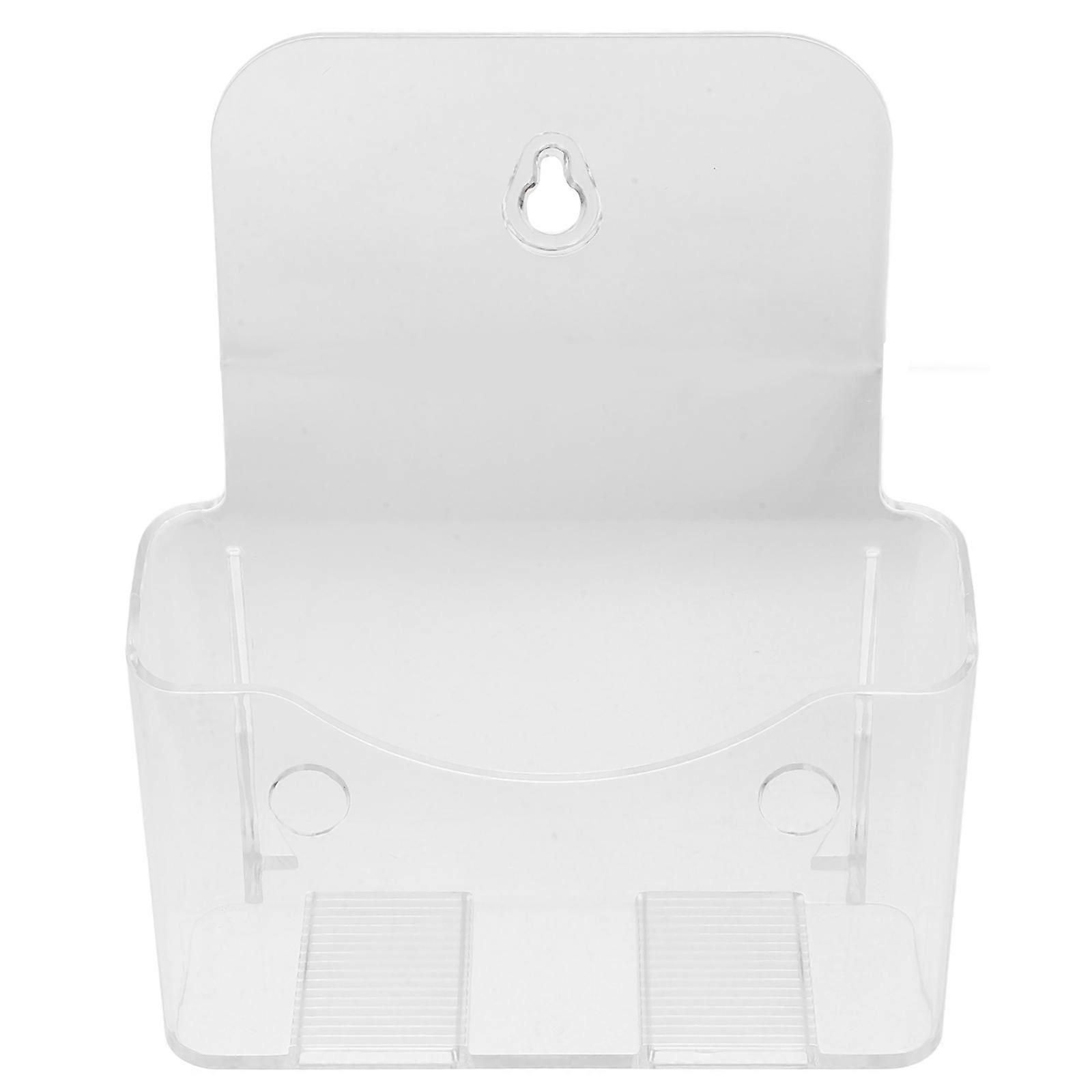 Clear Acrylic Brochure Holder for Pamphlet Display 2Pcs Wall Mount Stand