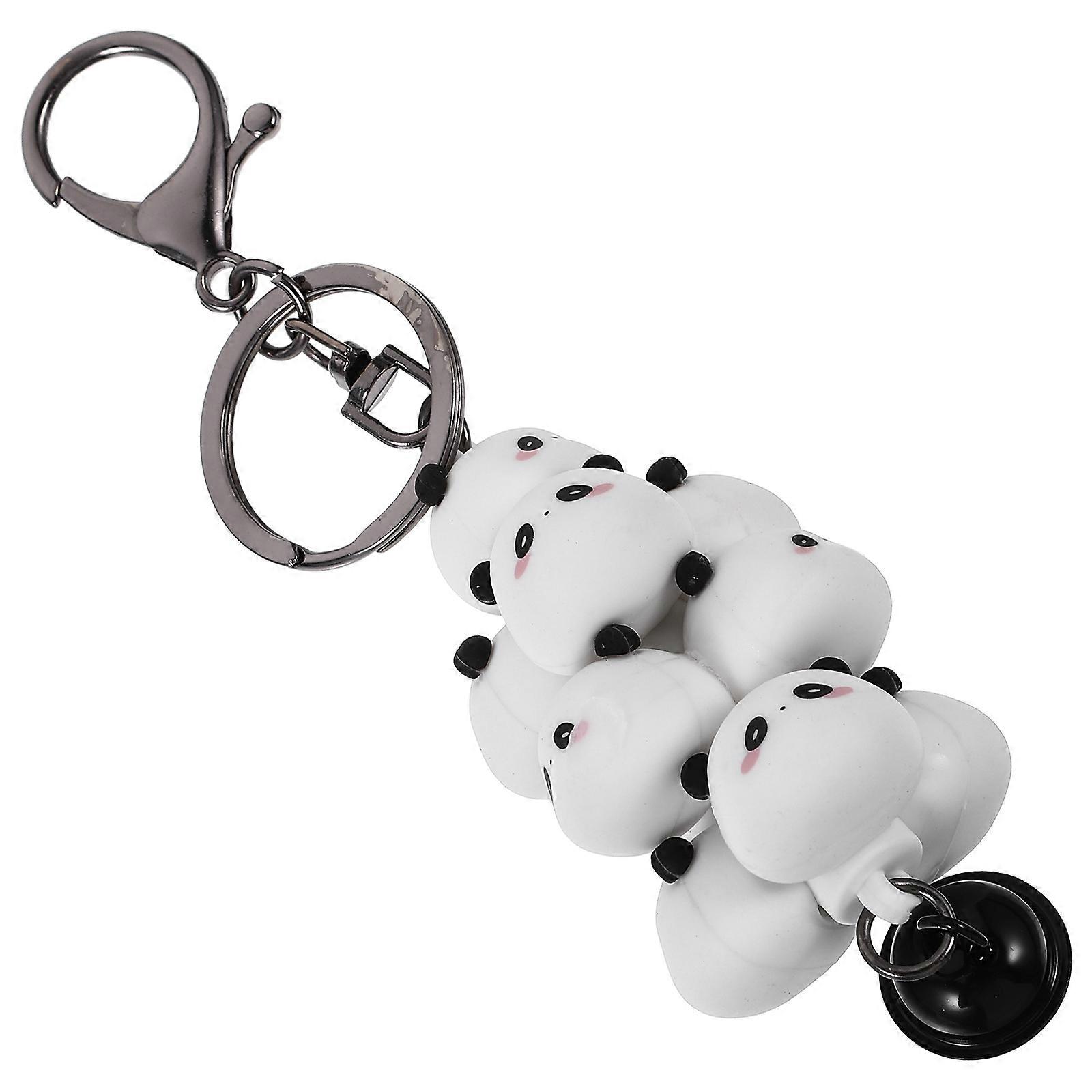 2Pcs Animal Silicone Keychain Pendant for Bag and Key Decoration Assorted