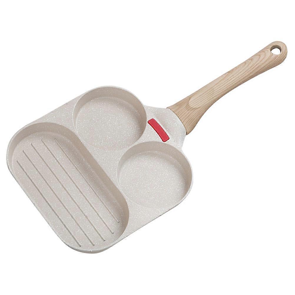Beige Pancake Pan Convenient Cooking Camping Frying Pan with Non Stick 1Set