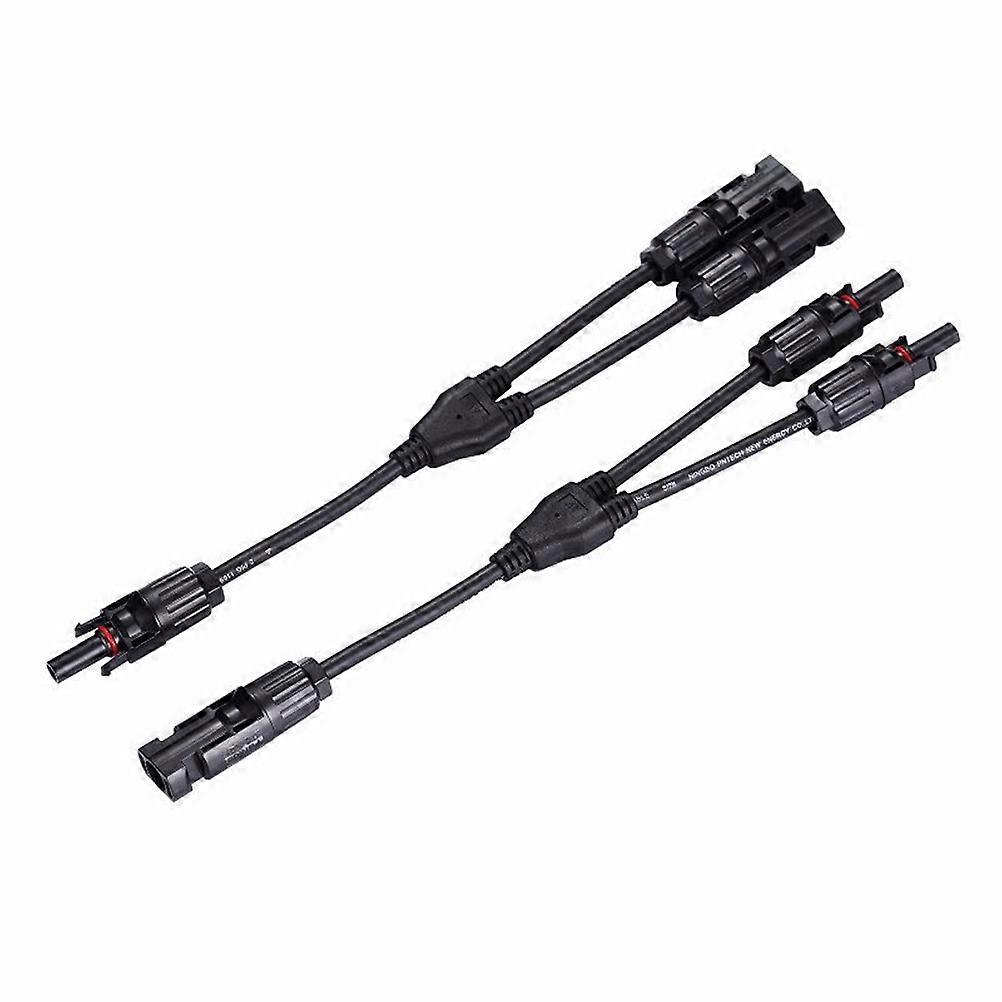 Cable Connectors Y Branch Parallel Connector Adapter Solar Panel 2Pcs for Cable