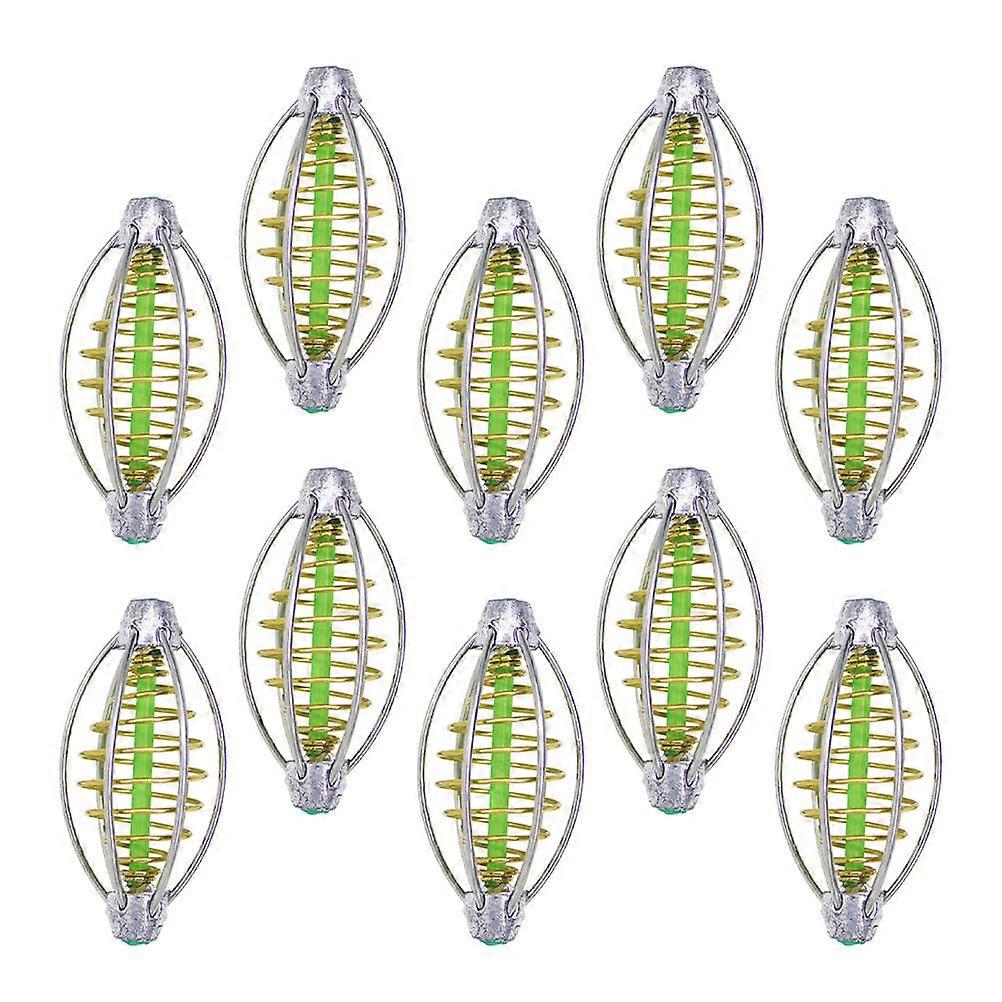 Fish Bait Cage Professional Spring Feeder for Fishing 10Pcs Durable Set