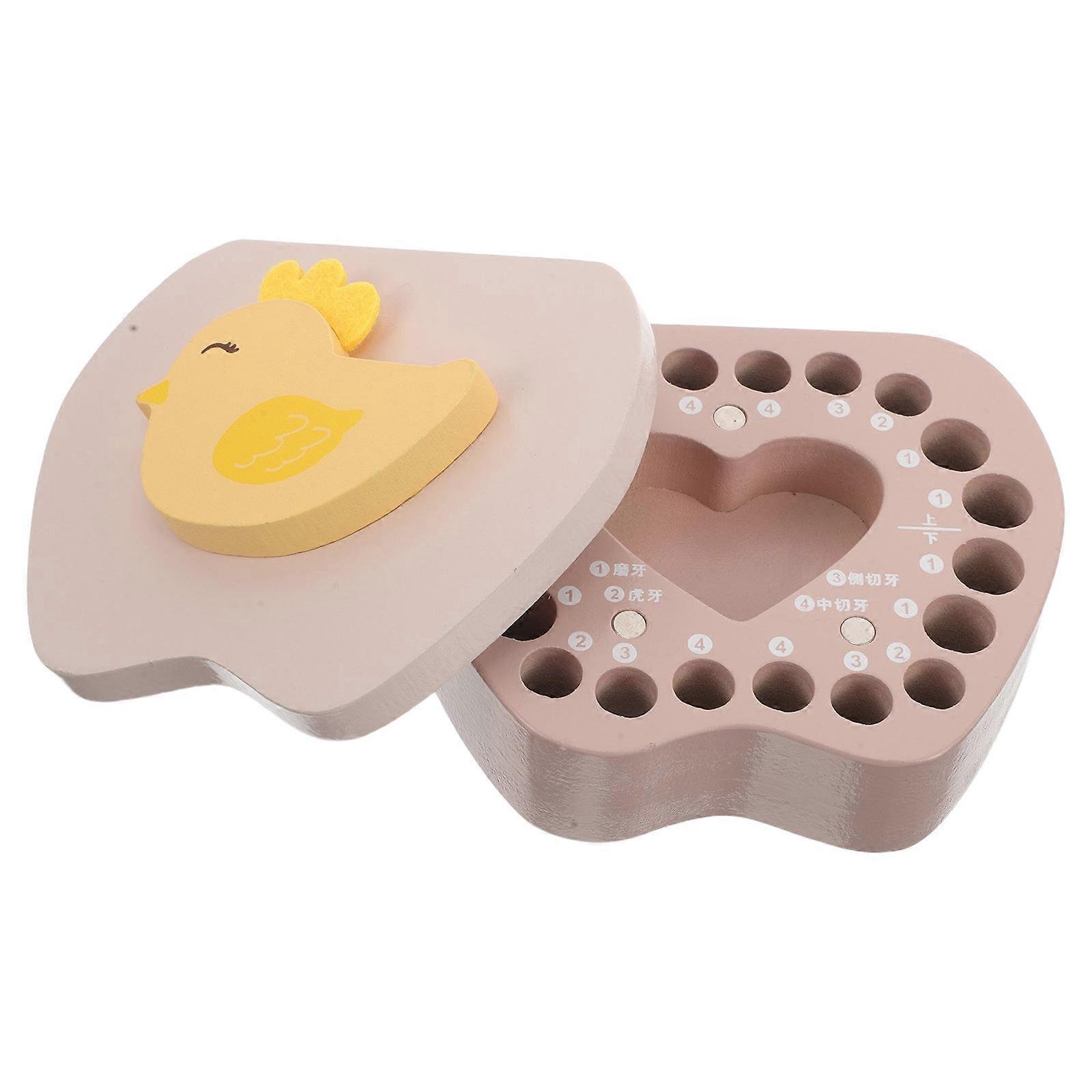 Kids Keepsake Box Rectangular Shape Elegant Appearance for Baby Hair Preservation Wood 1Set