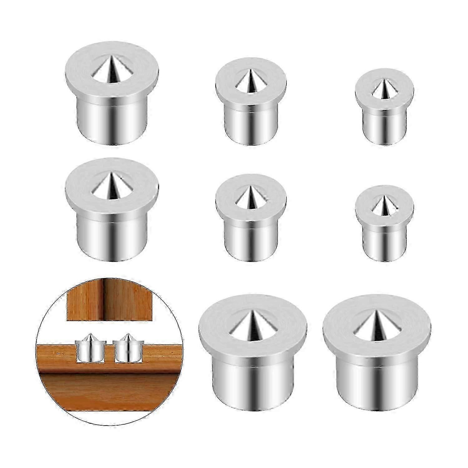 Dowel Pin Center Set for Woodworking, Alignment Tool Points for Drill Tools, 6/8/10/12mm Edition 0923