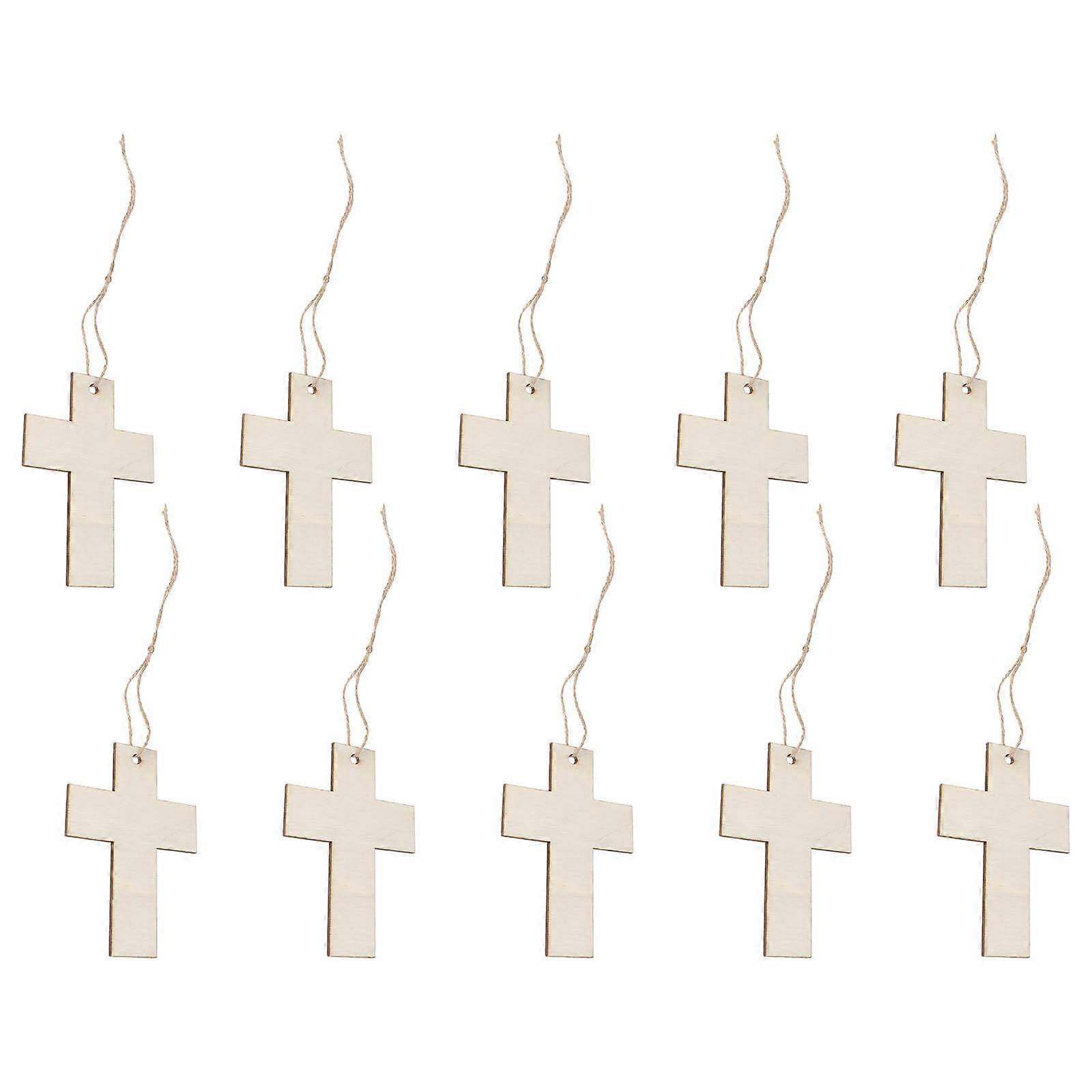 DIY Handmade Slices for Wall Hanging Ornaments 1Set Cross Shape