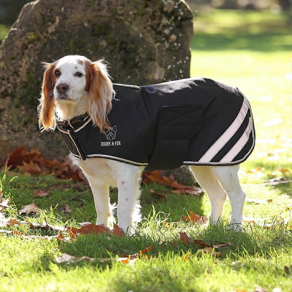 Shires Digby & Fox Waterproof Dog Coat - Black
