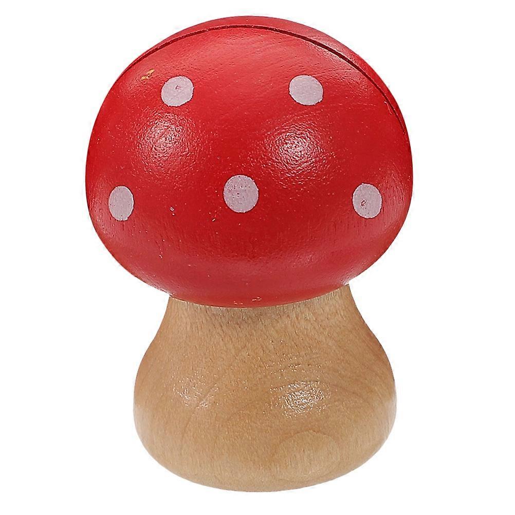 Red Wood Mushroom Memo Clip for Office Use 3Pcs Photo and Message Holder