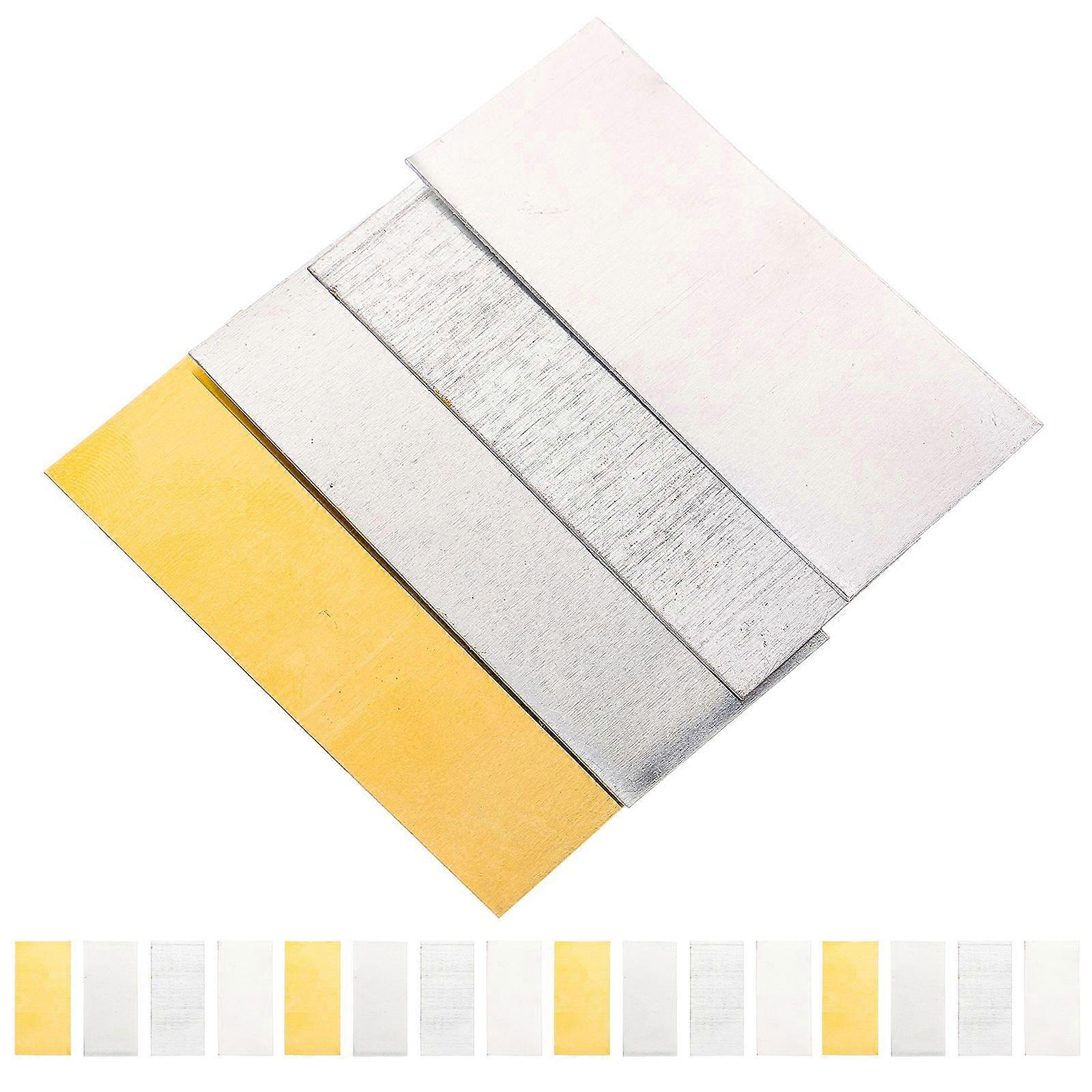 16pcs Zinc Anodes Copper Anode Sheet Electrode Strip Fruit Power Experiments Supplies