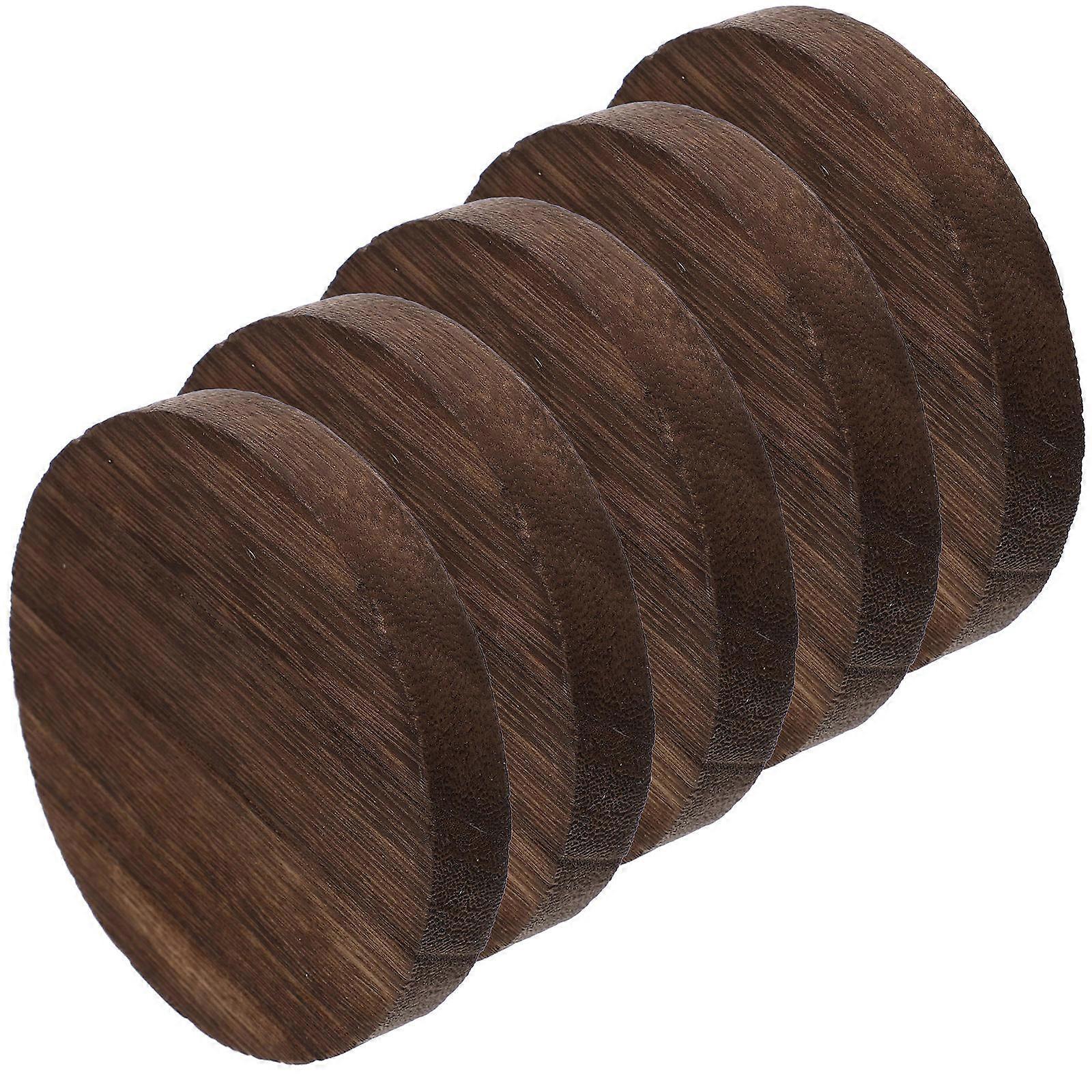 Natural Wood Slices Round Wood Slices for Display 10Pcs Brown