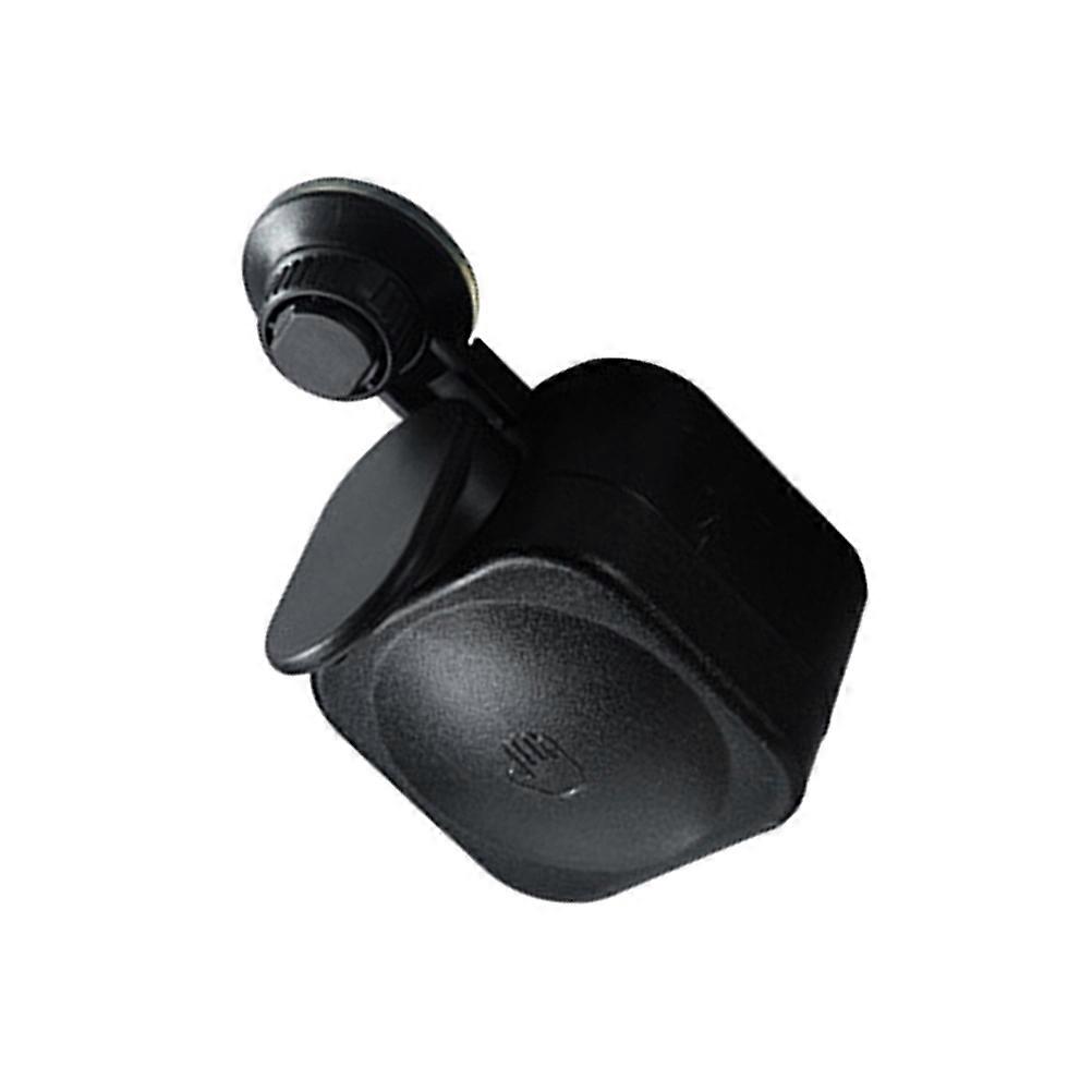 Vacuum Adsorb Soap Dispenser For Home Use Black 15*9 Cm Efficient Wall Mounting 1Pcs