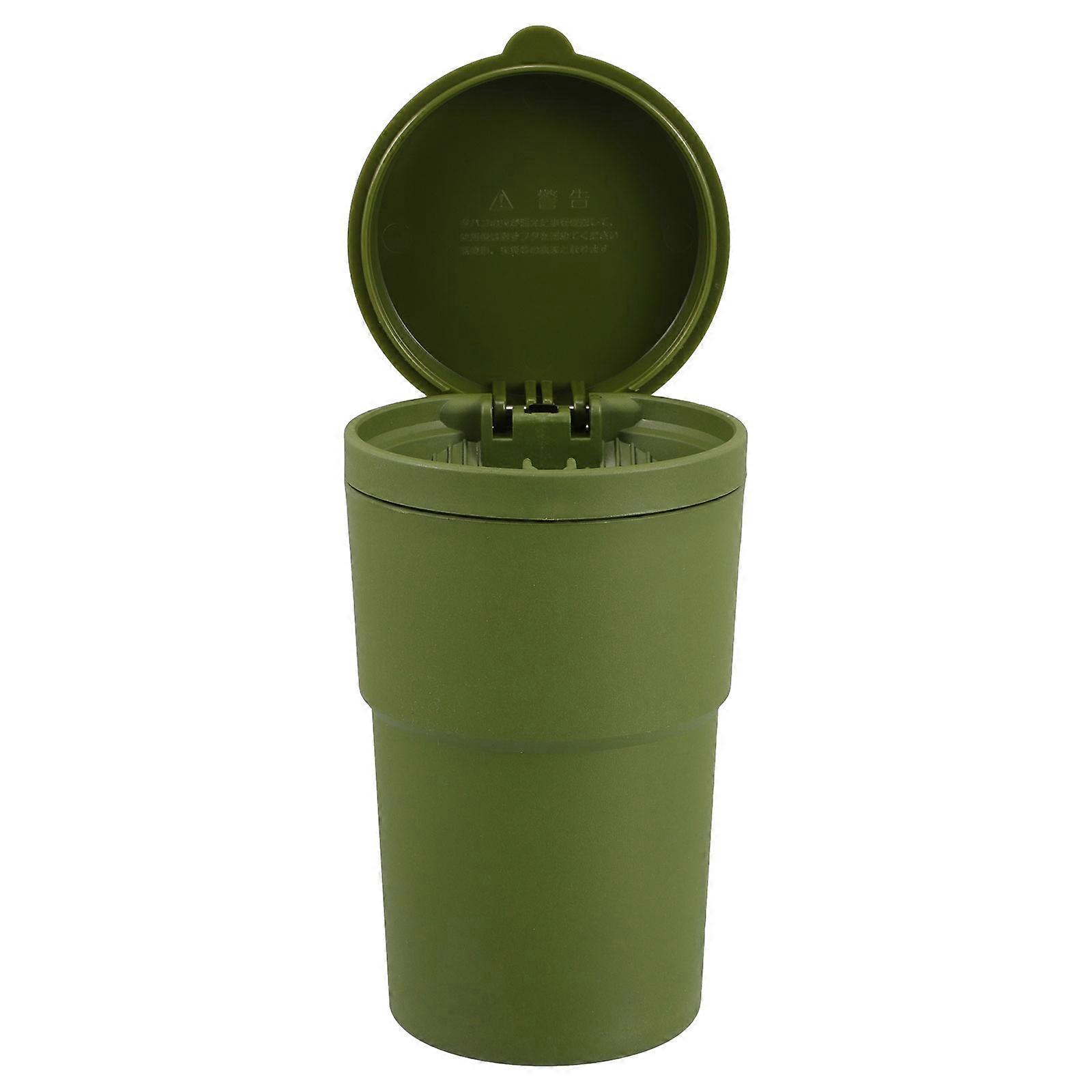 3Pcs Vehicle Cup Holder Ashtray For Home And Car Dual Use Function Green PBT ABS Material Stylish Design