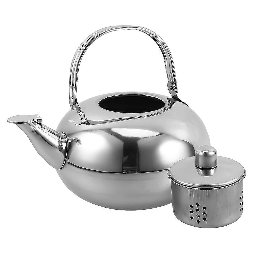 Restaurant Tea Kettle with Infuser for Loose Leaf Tea 3Pcs Set