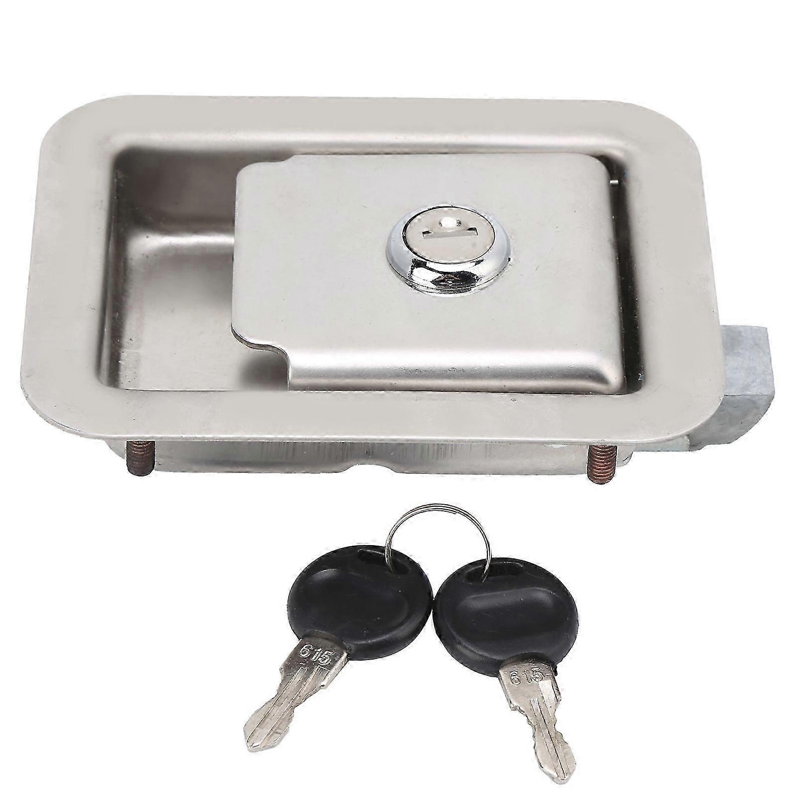 2025 Generator Set Panel Lock Stainless Steel with 2 Keys Square for Tool Box Electric Cabinet