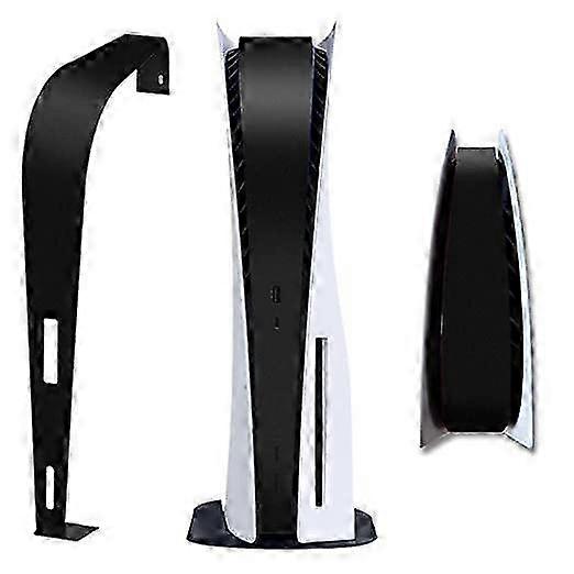 PS5 Plates with Vent, Gray Camouflage PS5 Plates with Black PS5 Middle Skin, Hard ABS Shockproof PS5 Replacement Shell Anti-Scratch PS5 Cover Plates 2