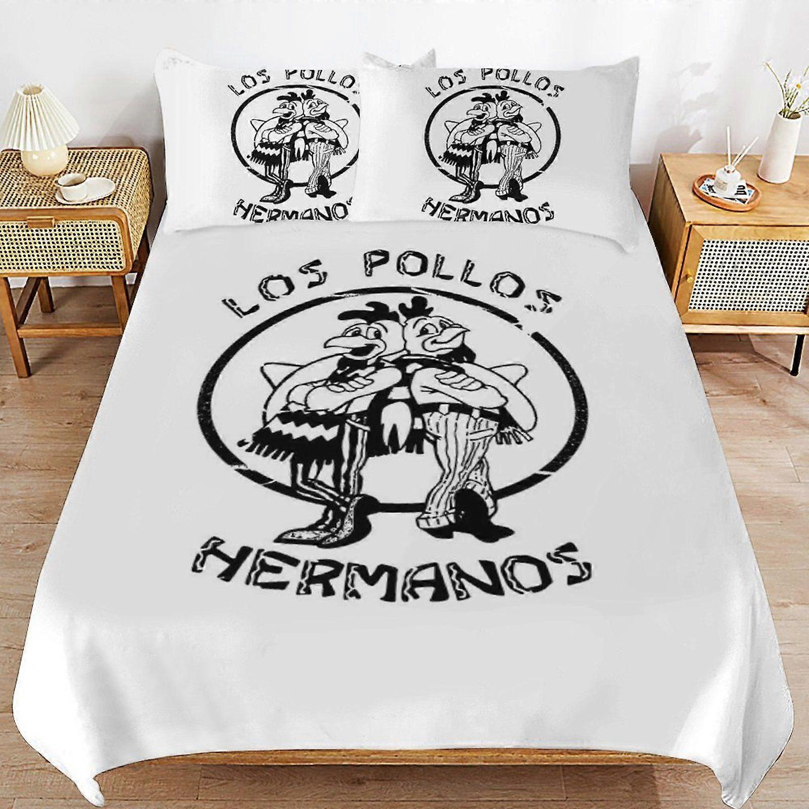 Y344 Los Pollos Hermanos Practical Zip Function Smooth Bedding Surface Soft Layer Duvet Cover Sets for Rest Night O344