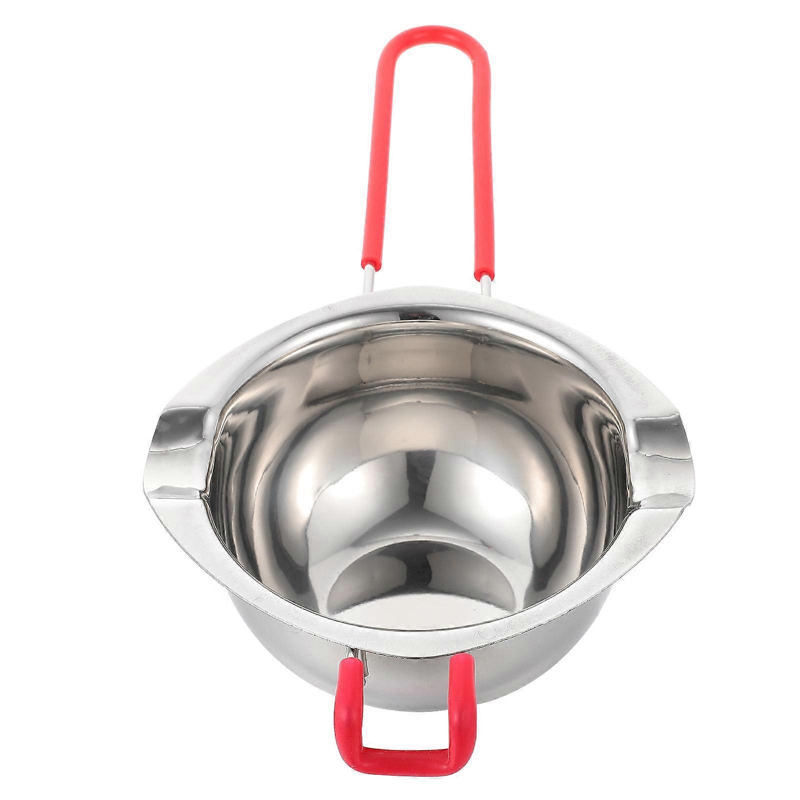 Butter Cheese Melting Pot for Kitchen DIY Use 2Pcs Silver