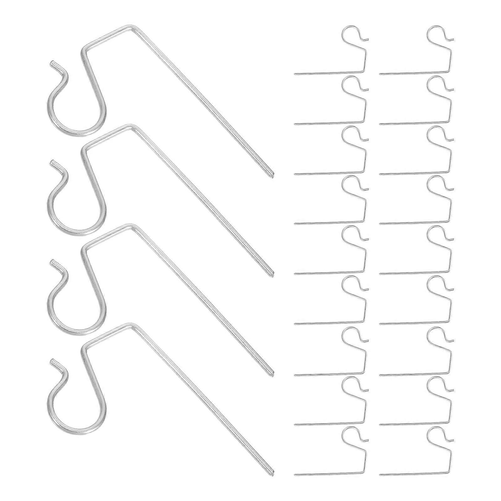 Heavy Duty Outdoor Metal Gutter Hooks for String Light Hanging 100Pcs