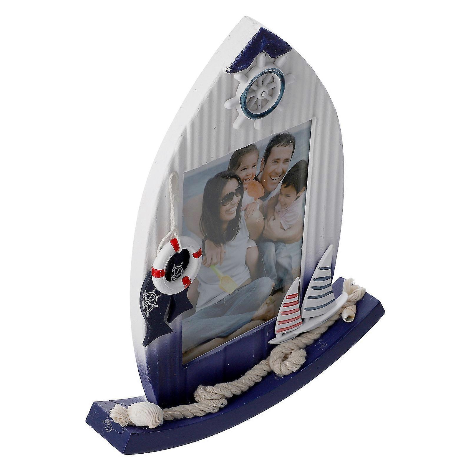 Photo Frame Decoration Nautical Style for Table Use 2Pcs Set Included