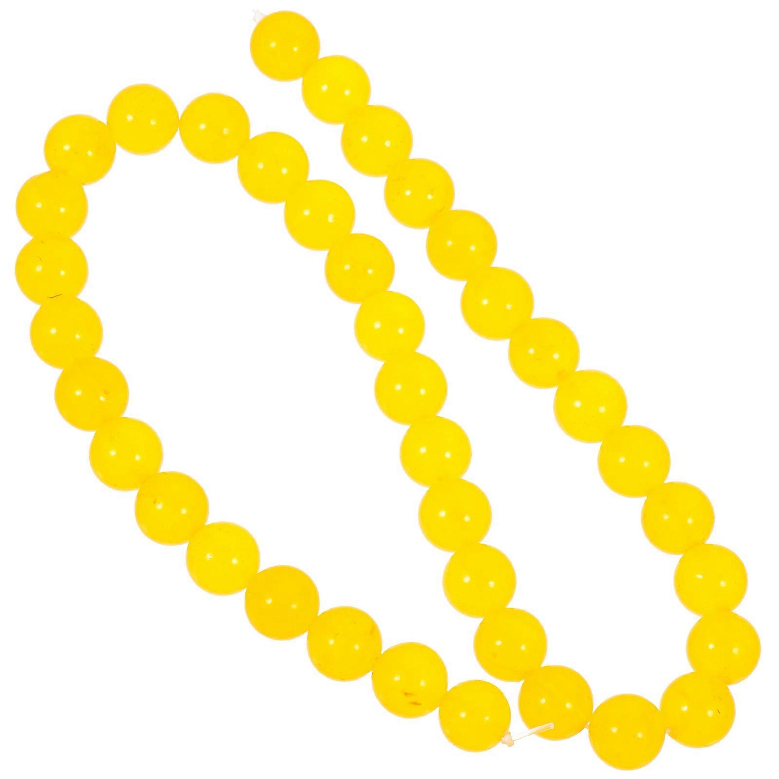 Natural Citrine Beads 4 Sets Round Beads For DIY Projects Jewelry Making 1x1cm Elegant Style