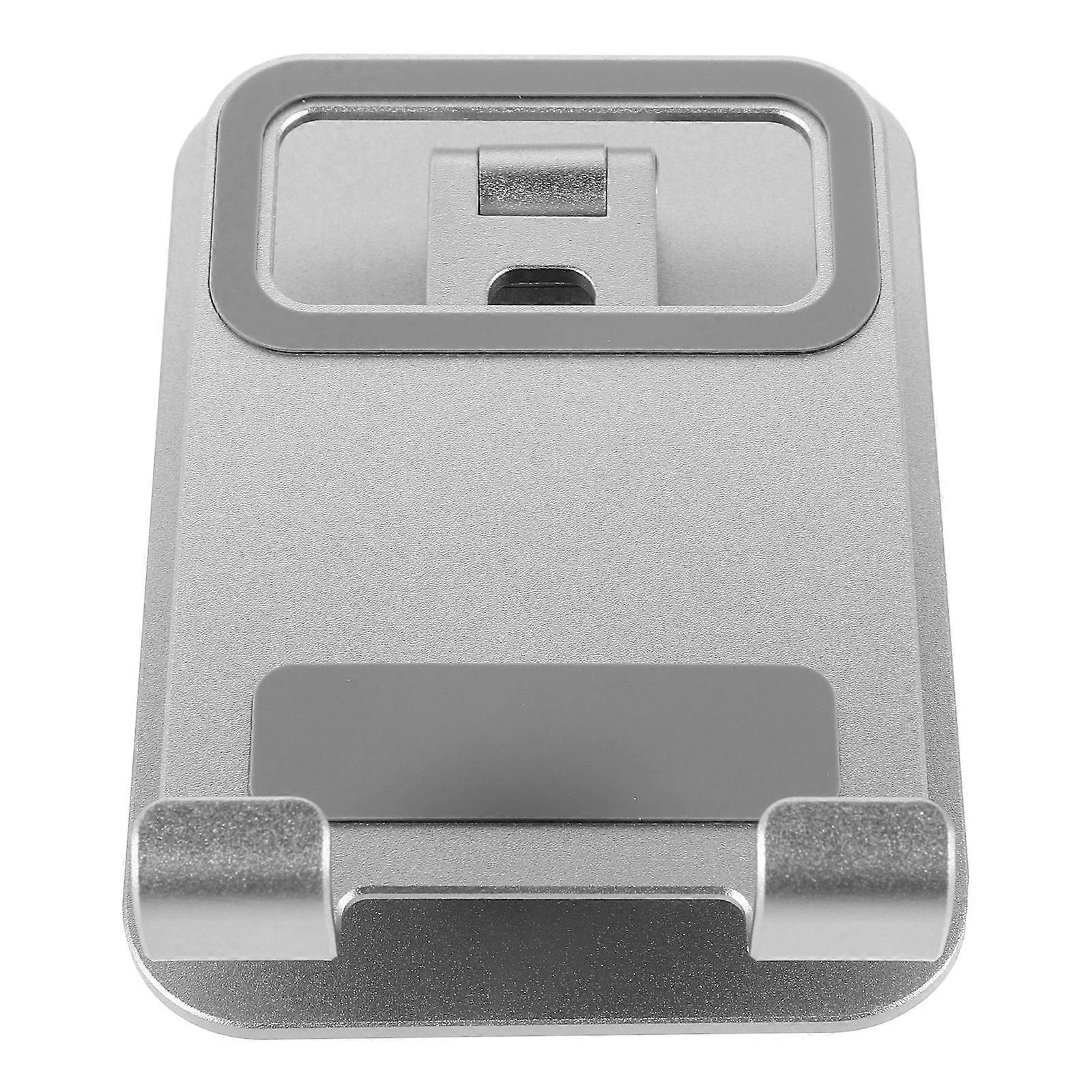 Foldable Phone Holder For Desktop Use Featuring Adjustable Rotating Design With Shock Resistance In Dark Grey 5Pcs