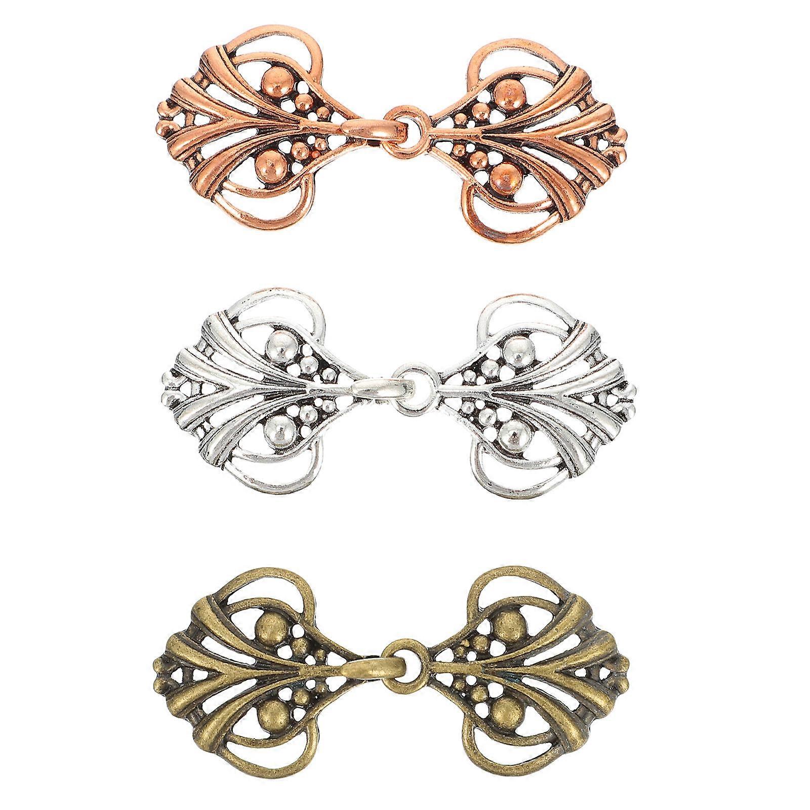 DIY Button Accessories Fasteners 6Pairs for Cheongsam Decoration