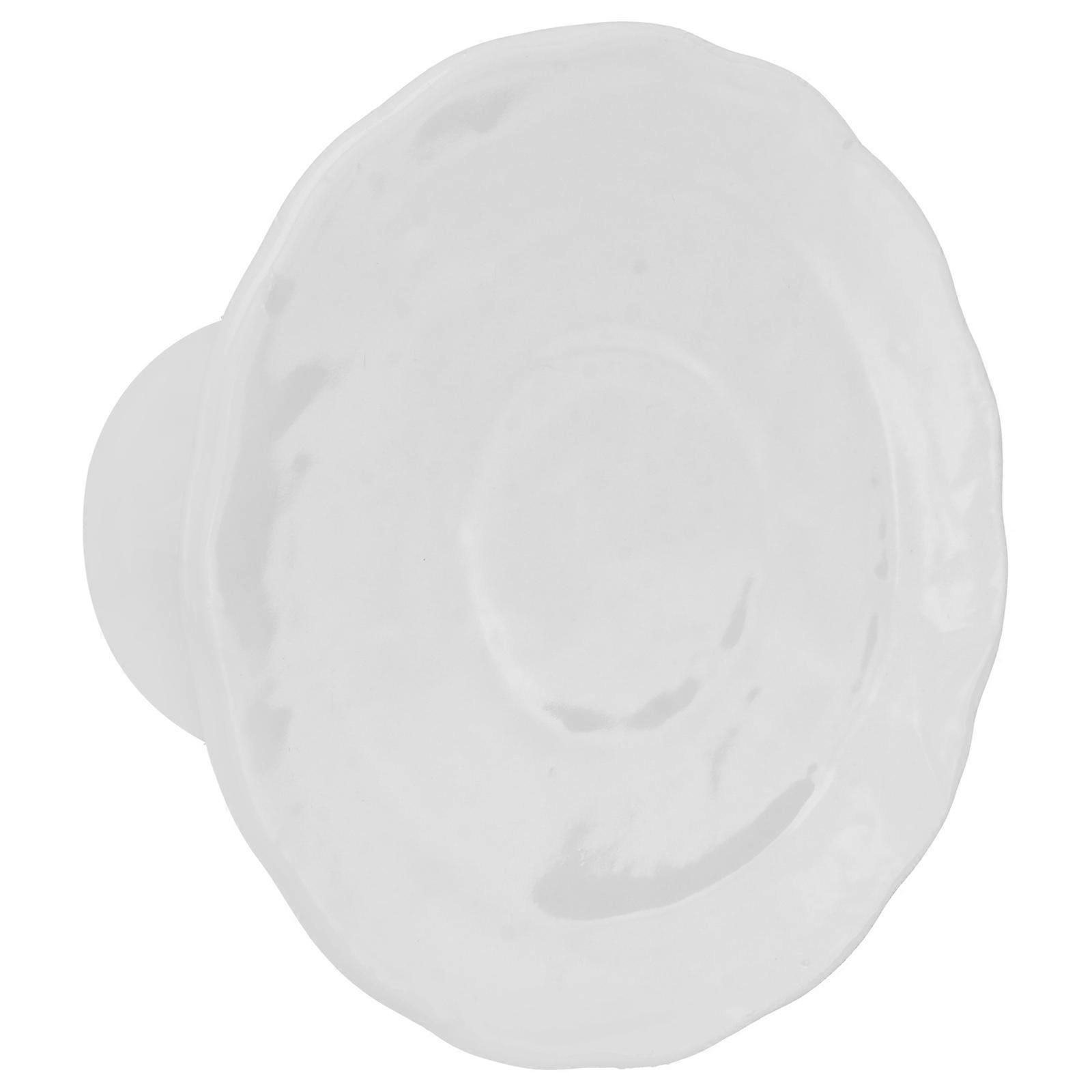 White Ceramics Cake Holder for Dessert Display 1Pcs Material