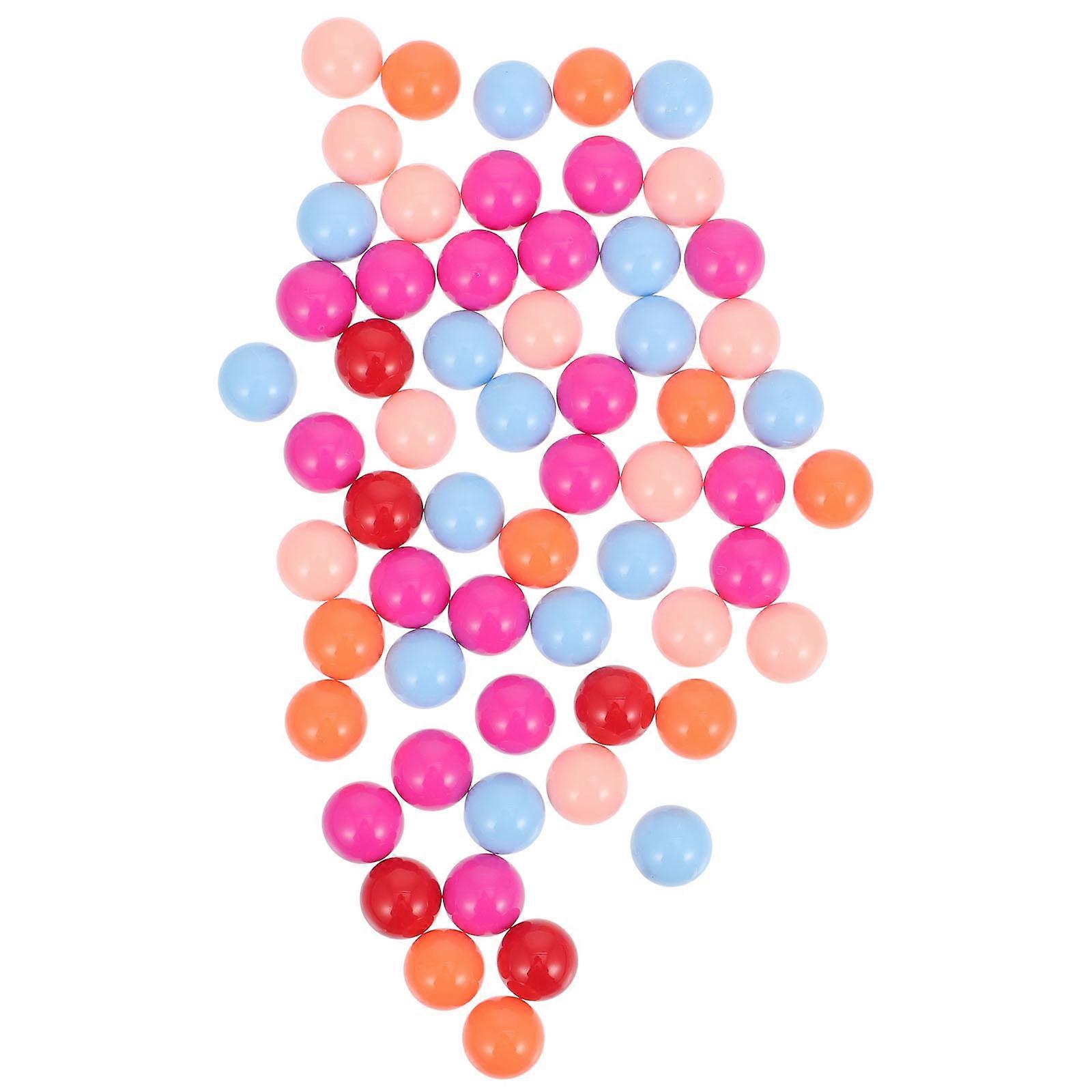 Plastic Round Beads Multi Color Ball Beads Suitable For Wedding Anniversaries And Parties 120 Pcs